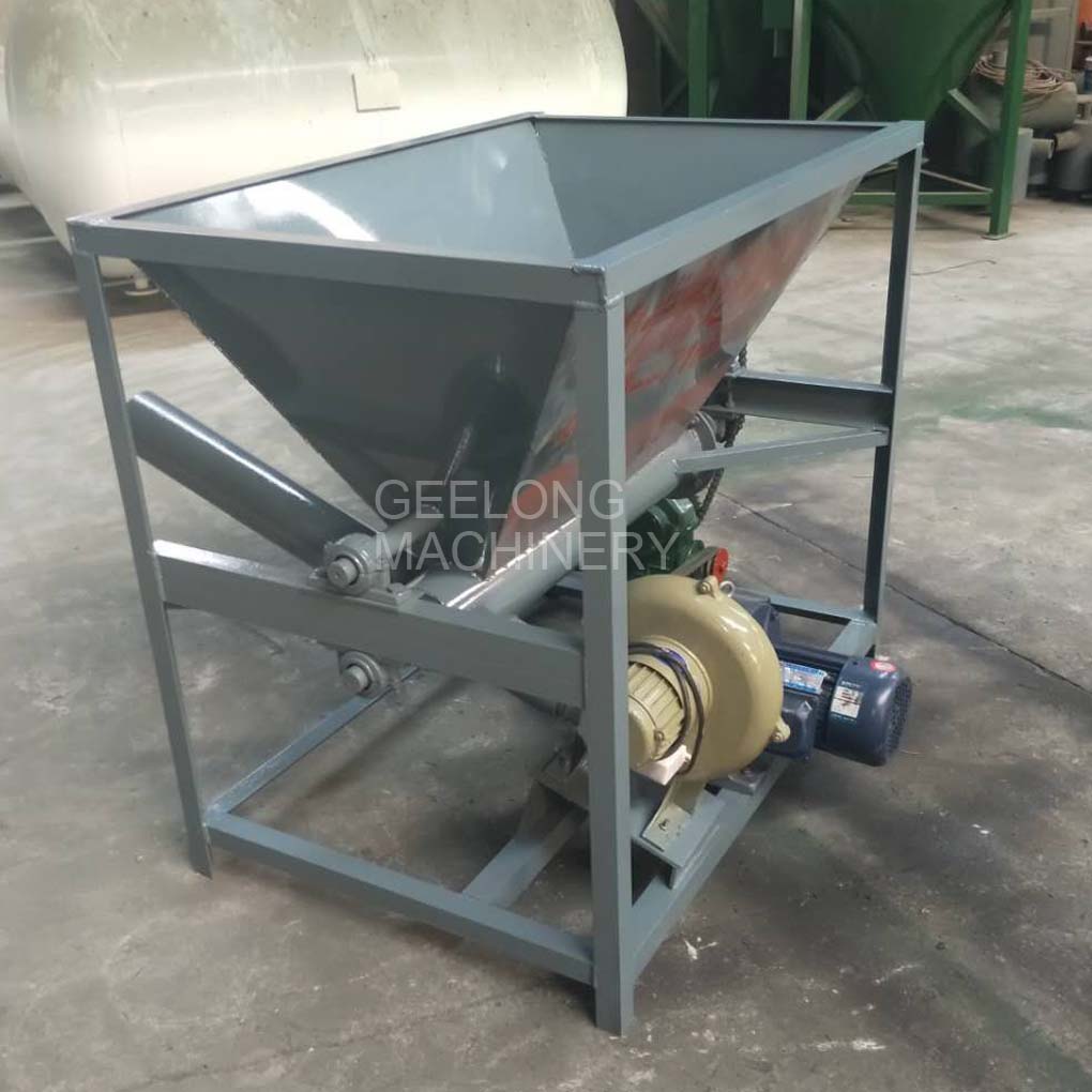 Sanding powder extruding machine connecting with boiler machine