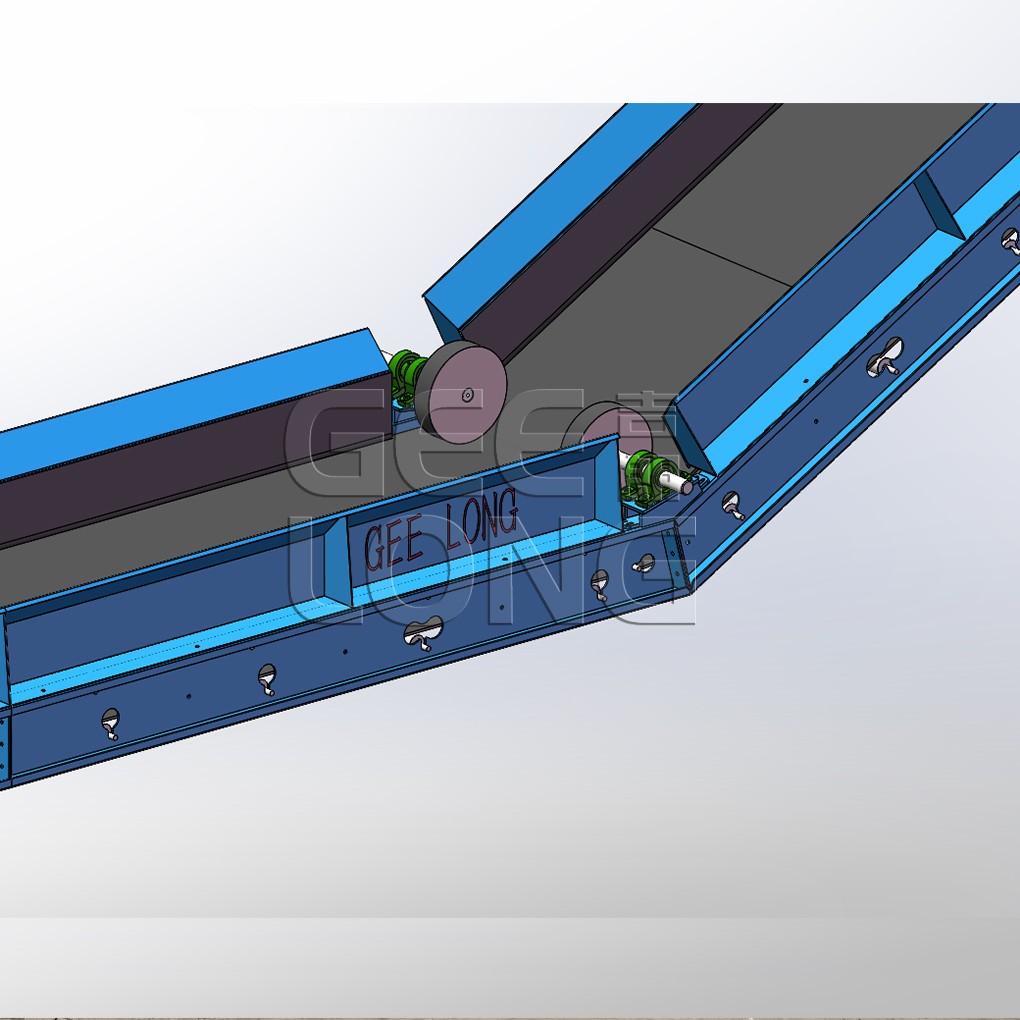 Waste veneer conveying belt